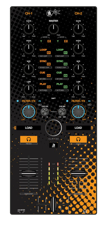 Reloop Mixtour Skin Orange Dot